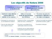 Objectifs Natura 2000